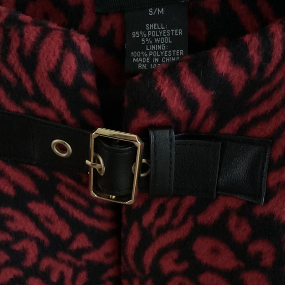 Season Ready Chic Red Cape - Picture 2 of 5